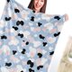 thumbnail image 2 of Manta de felpa con estampado de vaca, lavable a máquina, ultra suave, agradable para la piel y transpirable para todas las estaciones, 80 x 100 cm, 2 of 5