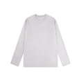 thumbnail image 1 of ShomPort Casual T-Shirts for Womens Round Collared Long Sleeve Pullover Undershirt Solid Color Breathable Basic Layer Tee Blouses, 1 of 2