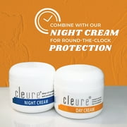 Cleure Hydrating Day Cream Face Moisturizer with Shea Butter & Hyaluronic Acid for Sensitive Skin, Fragrance Free, 2 oz