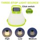 thumbnail image 4 of Lámpara de camping HUOGUO, plegable, solar, recargable, verde, 4 of 5