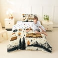 thumbnail image 4 of Catabedysis Camper Deer Print Twin Comforter Sets,Brown Cartoon Rv Bedding Set For Boys,Multicolor,Polkadot Reversible,2-Piece,1 Comforter and 1 Pillowcase, 4 of 7