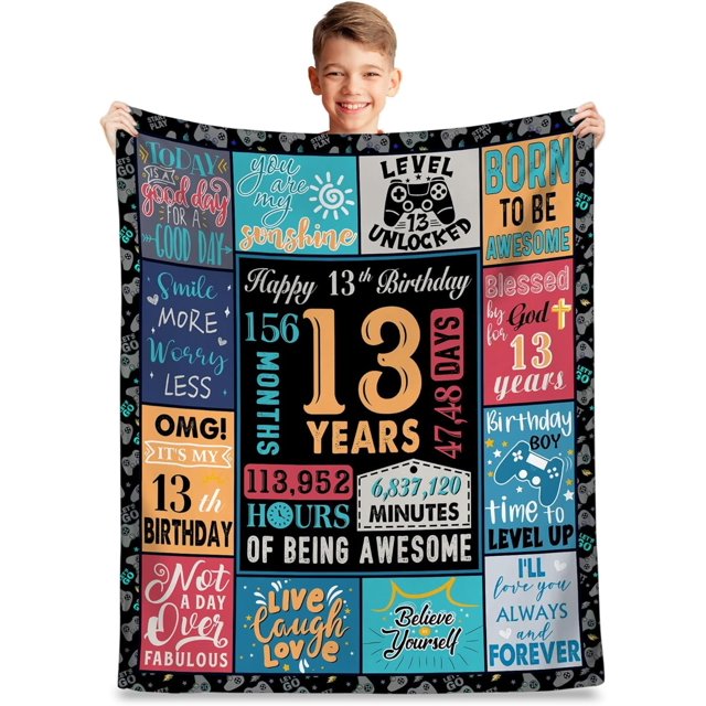 LHSHID 18 Year Old Boy Gift Best Birthday Gifts for 18 Year Old Boy 18 Year Old Boy Birthday Gifts Boys Age 18 Gifts Ideas 18 Yr Old Gifts for Boys 18th Birthday Decorations for Boys Blanket 50x60in