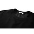 thumbnail image 4 of Wavsuf Mens Sweatshirts Solid Pullover Black Blouse Tops Size 3XL, 4 of 8