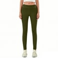 thumbnail image 2 of ZHYou Womens Jeans,Slim Fit,Pull On Stretchy Skinny High Waisted Sraight Leg Denim Pants with Pockets,Army Green,Size L, 2 of 9