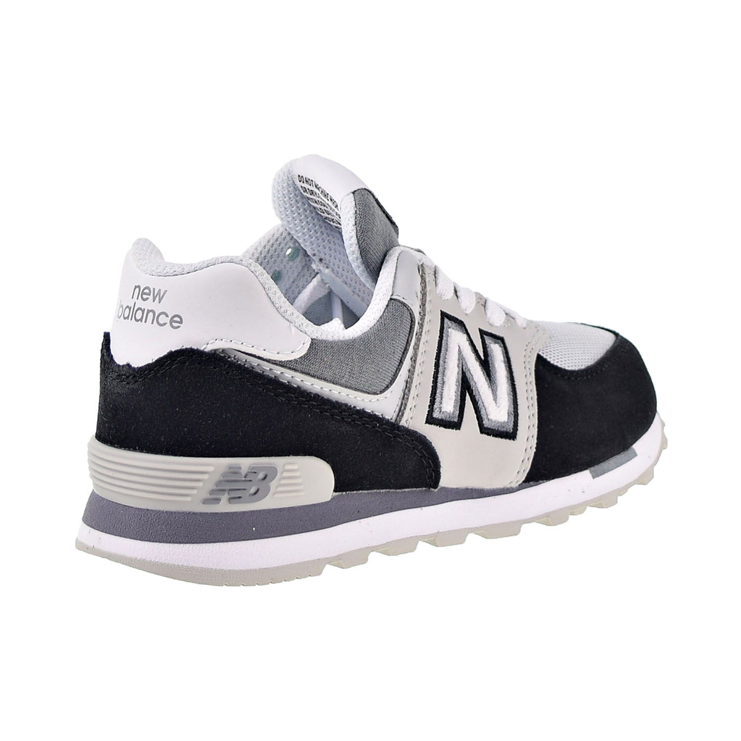 New Balance 574 Varsity Sport Little Kids Shoes Gray-Black-White pc574-nlc - image 3 of 6