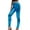 Blue-2, variant on Women's Metallic Wet-Look Sleek Clubwear Shiny Faux-Leather Legging (Hot Pink,M)