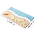thumbnail image 3 of CaiYueKe Beach Bathroom Rugs 16 x 24 Inch, Soft and Absorbent Tufted Shell Crab Starfish Bath Mat Non Slip Washable, Ocean Coastal Nautical Decor for Bathroom Bedroom, 3 of 7