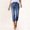 BU1, variant on DuoJiaJ Stretch Denim Capri Pants Casual Comfortable Ankle Length Cropped Jeans With Slim Fit Women's Lounge Pants Black L