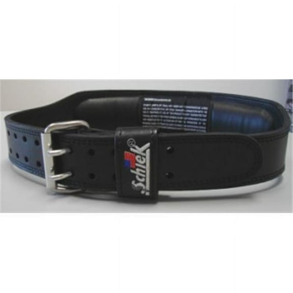 Schiek Sports  Black Leather Jay Cutler Signature Belt - Double Prong Buckle - Small