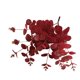 thumbnail image 1 of Flor artificial 4 ramas Flor falsa con hojas Oficina en casa Fiesta de bodas Decoración floral artificial, Rojo Yuarrent HA6518-04B, 1 of 6