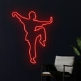 thumbnail image 2 of Handmadetneonsign Kungfu Neon Sign, Wushu Led Sign, Martial Art Led Light, Wushu Neon Lights, 2 of 5