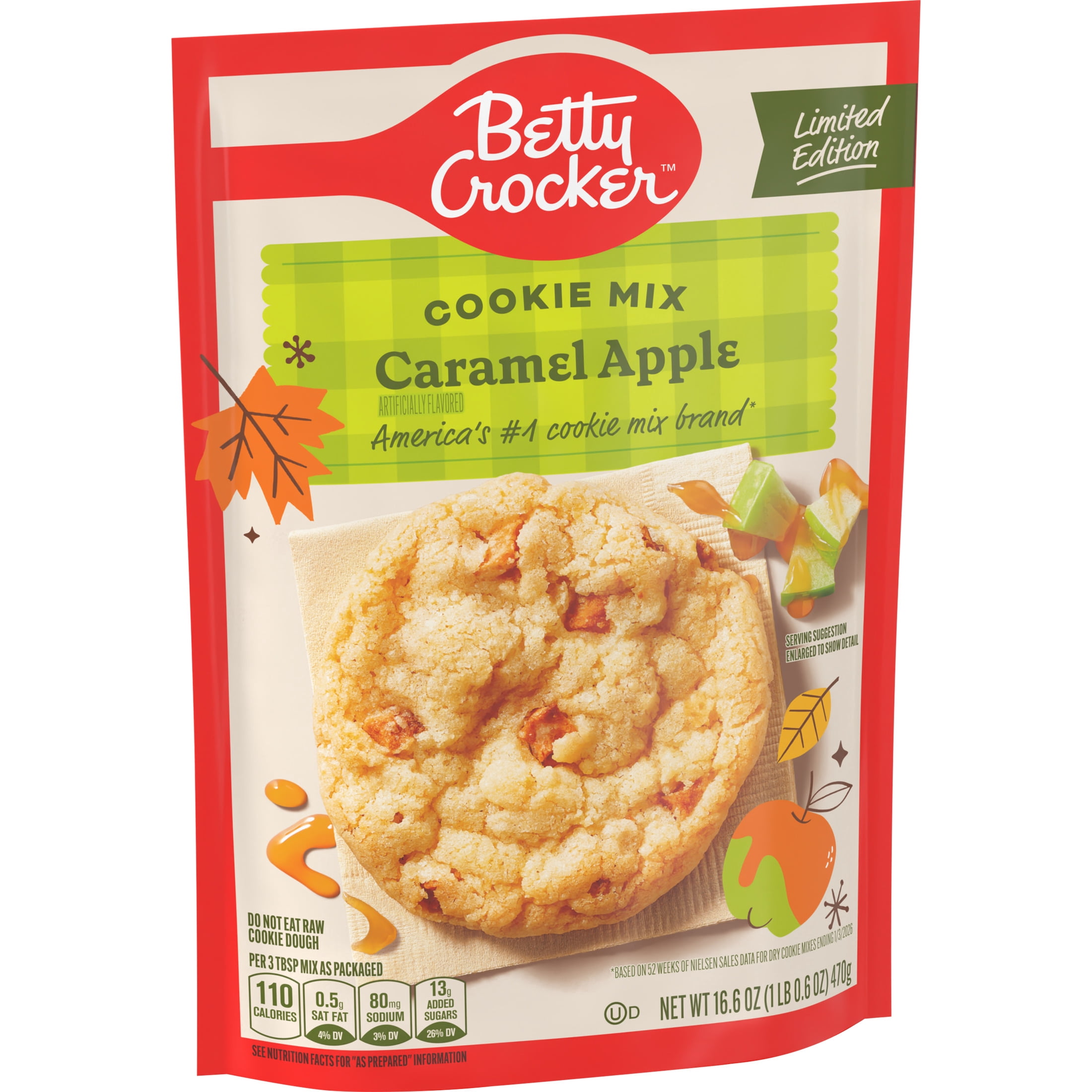 Betty Crocker Caramel Apple Cookie Mix, Limited Edition, 16.6 oz