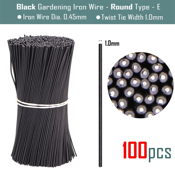 100PCS Gardening Cable Ties Power Wire Loop Tape Garden Plant Twist Tie Line Climbing Vines Ligature Multifunction Fixed String10cm He Qiyong unisex