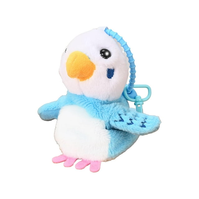 Juguete eléctrico para loros CUTICAT muñeco de pájaro azul