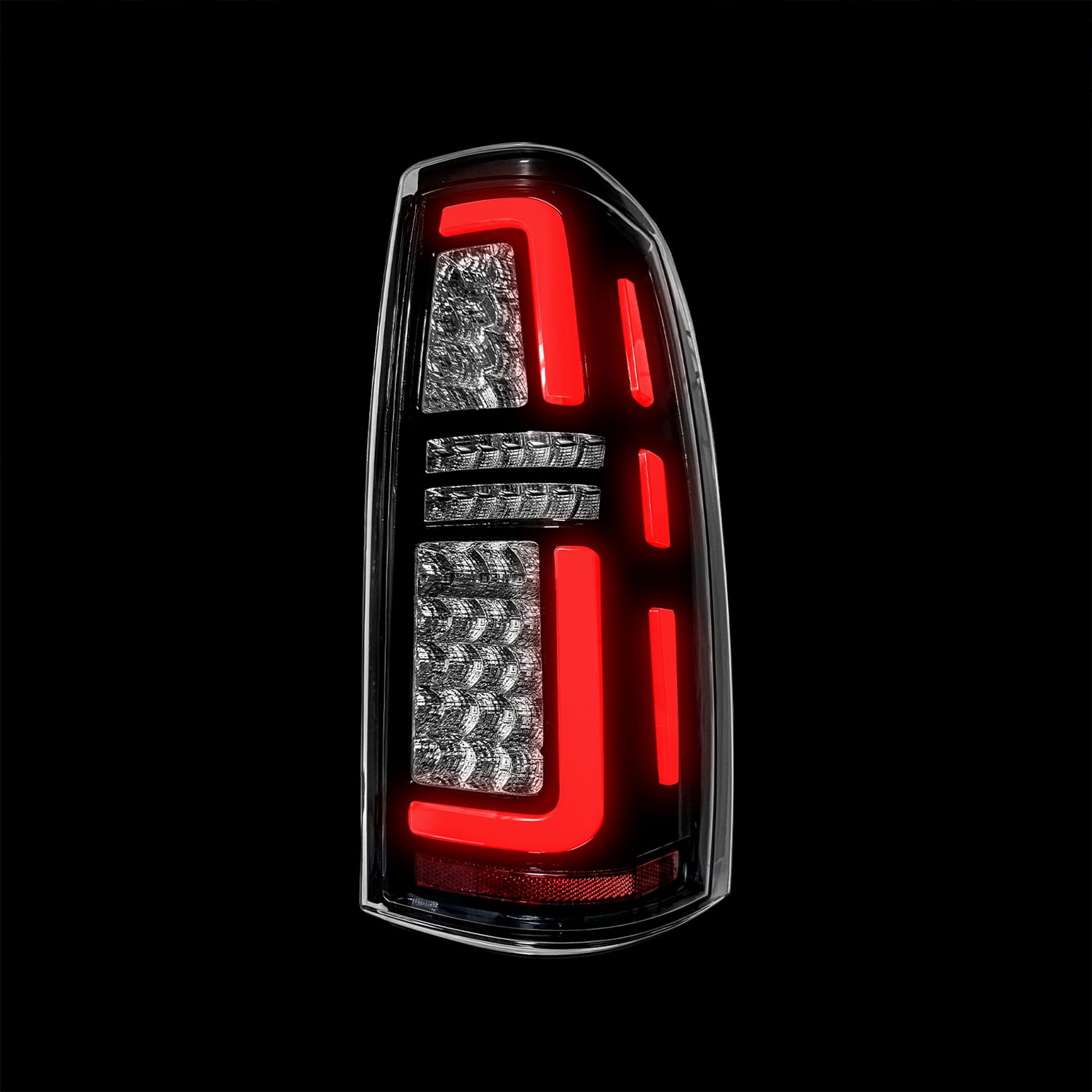 AMERICAN MODIFIED Chrome LED Tail Lights w/ Clear Lens for 99-06 Chevy Silverado & 99- 02 GMC Sierra 1500 2500 3500