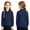 Navy#01, variant on Grblisyd Boys Girls School Uniform Long Sleeve Polo Shirt Button Closure Comfortable & Soft Back to School Top