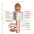 thumbnail image 2 of WS-858 Wireless Bluetooth Karaoke Handheld Microphone with Mic Speaker - Blue, 2 of 3