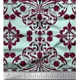 thumbnail image 1 of Soimoi Silk Fabric Moroccan Damask Print Sewing Fabric Yard 42 Inch Wide, 1 of 3