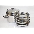 thumbnail image 2 of TABAKH Stainless Steel 5-Rack Idli Stand, Medium, Silver, 2 of 2