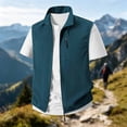 thumbnail image 2 of Avirosel Men's Lightweight Vest Outerwear Zip Up Casual Outdoor Sleeveless Jacket with Zipper Pockets for Golf Running Hiking Light Blue, 2 of 6