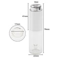 thumbnail image 3 of Essential Oil Transparent Glass Dropper Bottle 10ml 1/3 Oz with Silver Pressure Pump and Tip Eye Dropper Perfume Cosmetics Aromatherapy Sample Vials Pack of 25, 3 of 6