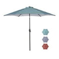 thumbnail image 1 of Bei You W41931494 8.6 ft. Outdoor Patio Market Table Umbrella with Push Button Tilt & Crank, Blue, 1 of 1