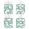 thumbnail image 2 of Goofa Hand Drawn Snake Tissue Box Cover PVC Leather Tissue Holder Square Facial Tissue Case Facial Paper Organizer Dispenser for Bathroom, Vanity Countertop, 2 of 8
