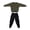 green, variant on Milaget Causal 1/6 Sweatshirts and Pants Set Action Figure Clothing for 12 inch Accs green