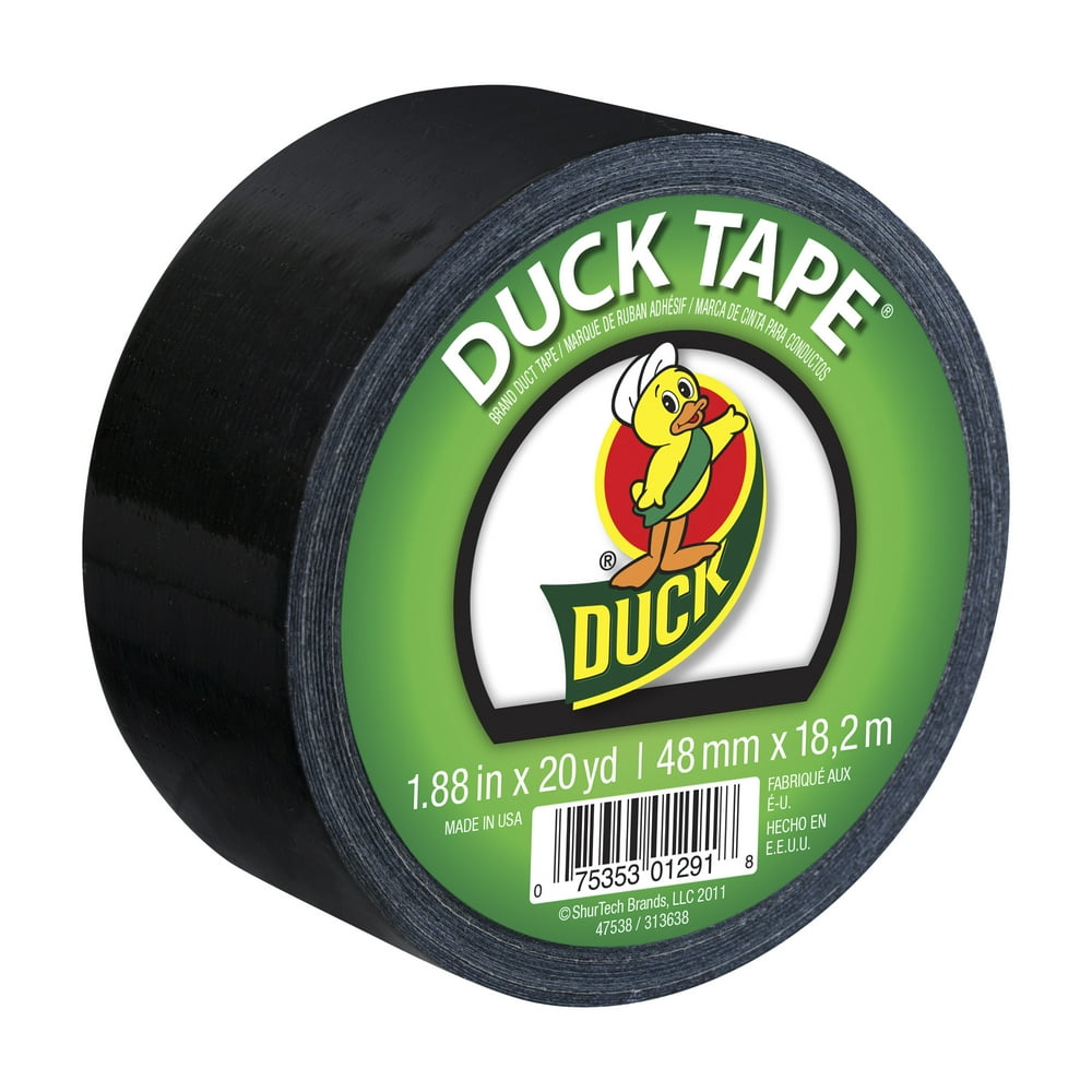 Duck Brand 1.88 in x 20 yd Black Colored Duct Tape