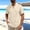 Khaki, variant on Mens Henley Shirt Tech 3 Button Loose Fit Quick Dry Gym Tshirt Short Sleeve Lightweight Casual T Basic Tee White