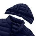 thumbnail image 6 of gbyLJF Men's Down Jacket Winter Hooded Puffer Coat Casual Solid Color Full Zip Jackets Thicken Warm Coat with Zipper Pockets, 6 of 9
