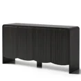 thumbnail image 6 of YDN Modern Sideboards and Buffets - 58" Sideboard Cabinet with Rounded Edges, Wood Buffet Cabinet with W/4 Doors & Adjustable Shelves,Fluted Accent Cabinet for Kitchen Living Room Entryway,Black, 6 of 6