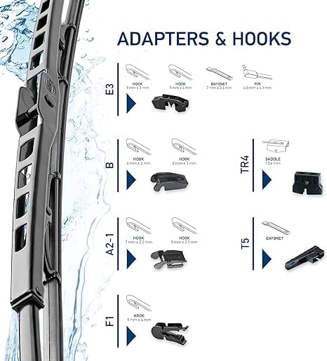 Hella OE Quality 15 Inch All Seasons Graphite-Coated Heavy Duty Wiper Blade (Single Blade) / 358178151