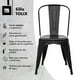 thumbnail image 2 of Set De 2 Silla Tolix Metalicas Restaurante Comedor Exterior negro Big Room KT9908, 2 of 7
