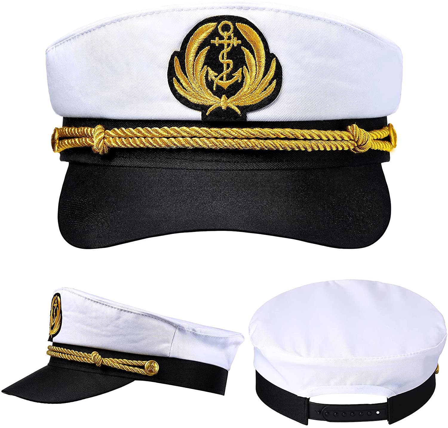2 Pieces Yacht Captain Hat Sailor Ship 
