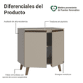 thumbnail image 3 of Gabinete Bajo Cocina Madesa Nice 80cm Con Encimera y Pies 01, 3 of 5