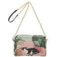 thumbnail image 2 of FORMRS Women Crossbody Purse with Chain Strap Vegan Leather Shoulder Handbag, Pink Sleeping Cat, 2 of 7