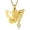 Gold-White, variant on Crystal Butterfly Cremation Urn Necklace for Ashes Memorial Pendant Jewelry Women Keepsake Bereavement Gift for A Loss of the Loved One