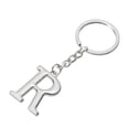 thumbnail image 3 of Uxcell Initial Letter Key Chain, Letter R Key Chain Pendant Key Ring Bag Backpack Decor, Silver, 3 of 7