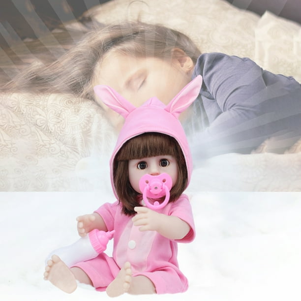 38cm Realista Muñeca Apaciguar Juguete Silicona Adorable Reborn Doll Kits para Niños Niñas