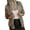 C-Khaki382, variant on DHFJKG Jackets For Women Leopard Long Sleeve Zipper Jacket Lightweight Casual Daily Wear Trendy Outerwear