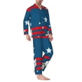 thumbnail image 2 of Bingfone Men's Pajama Set 2 Piece Loungewear PJs, Long Sleeve with Pajama Pants-Astronaut Runs Forward, 2 of 7