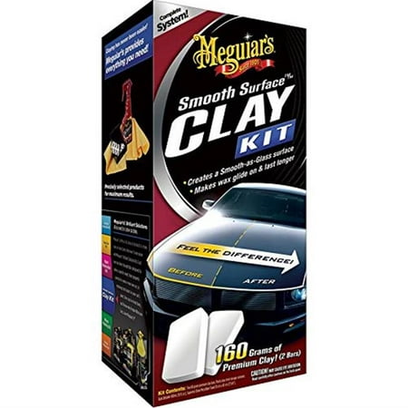Meguiar's G191700 Smooth Surface Clay Kit (Best Clay Bar Lubricant)