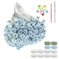 thumbnail image 4 of Crochet kit for Beginners,Crochet into a Flower Blanket,Foldable to Become a Bouquet,Include Crochet Yarn,Crochet Hooks and Tutorial,Mother's Day,Wedding Birthday Gifts, 4 of 6