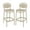 Brown, variant on Home Square Contemporary Resin Bar Stool in Olive Green - Set of 2