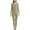 Army Green, variant on KIHOUT Women's Winter Thermal Underwear Woolen Thermal Suit Clothes Trousers Long Sleeved Round Neck Shirt/Shirt Suit