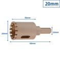 thumbnail image 1 of MYG 5-50mm Hex Handle Vacuum Brazed Dry Drill Bits Cutter Drilling Core Bit Tile, 1 of 10