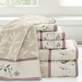 thumbnail image 2 of Gracie Mills 6-Piece Floral Cotton Jacquard Towel Set GRACE-9604 Machine Washable, 2 of 4