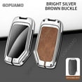 thumbnail image 3 of For Kia B key case Sportage 2023 Ray Sorento Soul Telluride Cerato 2020 K5 K8 Key Shell Zinc alloy+leather Car Key Case Cover, 3 of 12