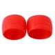 thumbnail image 3 of Bicicleta 1 par de anillos de manillar resistentes al desgaste de caucho con tapón de silicona para bicicleta (rojo), 3 of 6